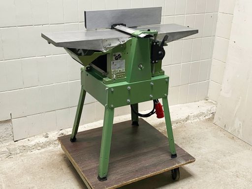 Eine Elektra Beckum HC 260 2800 Watt Hobelmaschine von Baujahr 1988 mit Abrichtanschlag