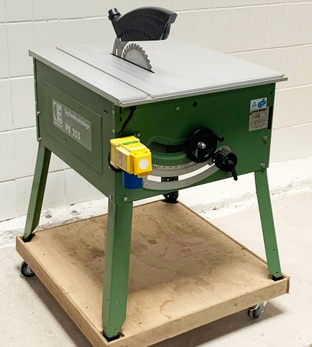 Elektra Beckum PK 255 Tischkreissäge bzw. Systemkreissäge benannt, hier ohne Basisträgersystem / Schiebeschlitten