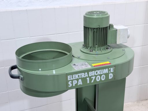Elektra Beckum SPA 1700 Späne Absaugung vollständig montiert ohne Filtersack und ohne Spänesack