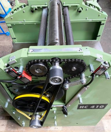 Elektra Beckum HC 410 Druckwalzen, die Auszugwalze ist gummiert